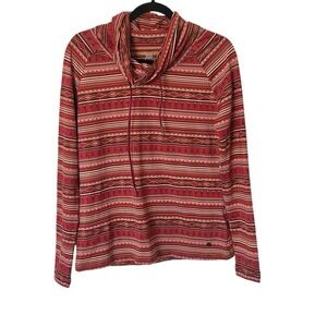 Sherpa Adventure Gear Women Preeti Pullover Layer Red Aztec Medium Southwestern